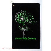 Dandelion Faith Hope Love Cerebral Palsy Awareness Flower Gift Golf Towel thumb 0