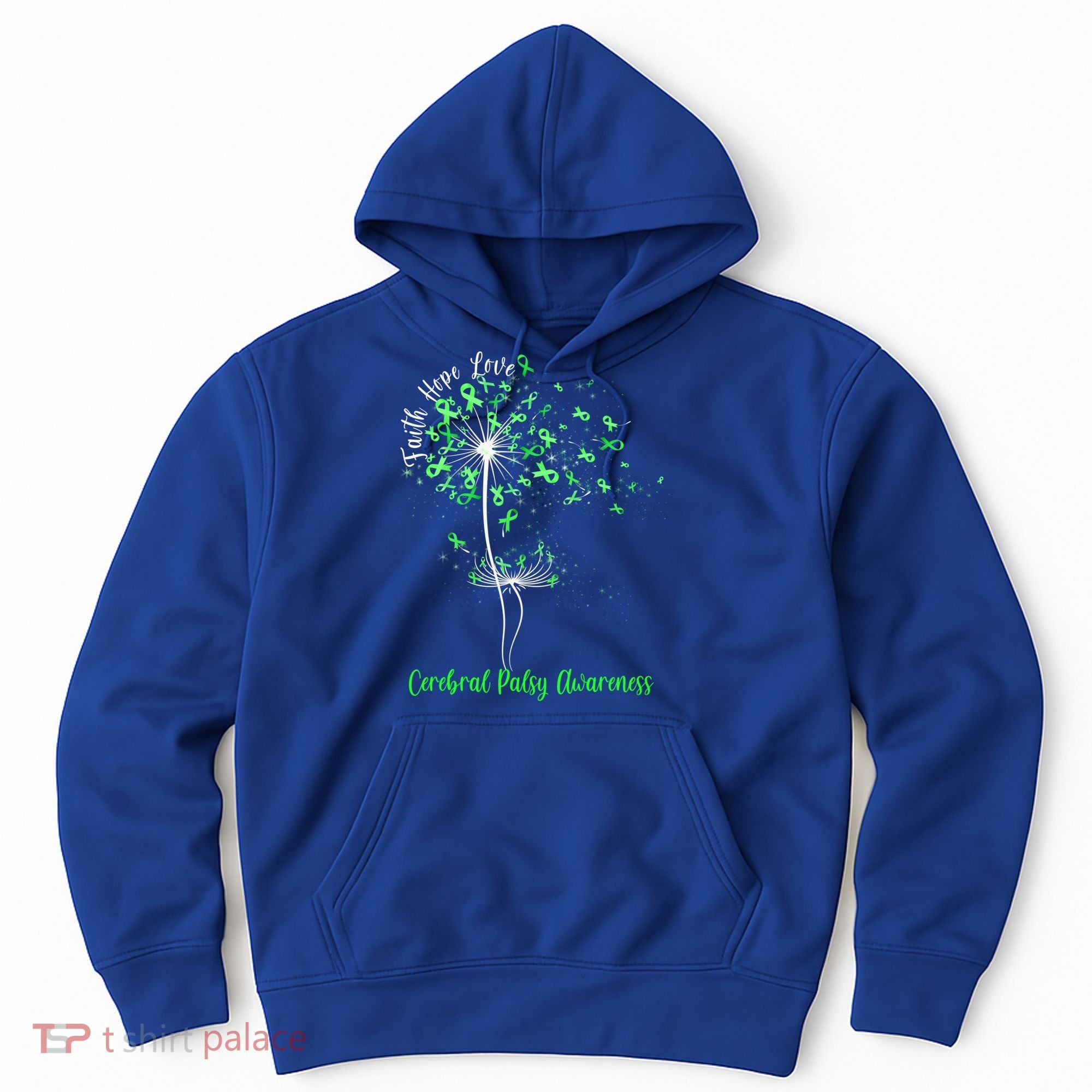 Dandelion Faith Hope Love Cerebral Palsy Awareness Flower Gift Hoodie