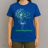 Dandelion Faith Hope Love Cerebral Palsy Awareness Flower Gift T-Shirt thumb 4