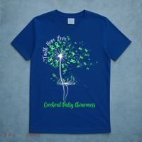 Dandelion Faith Hope Love Cerebral Palsy Awareness Flower Gift T-Shirt thumb 5