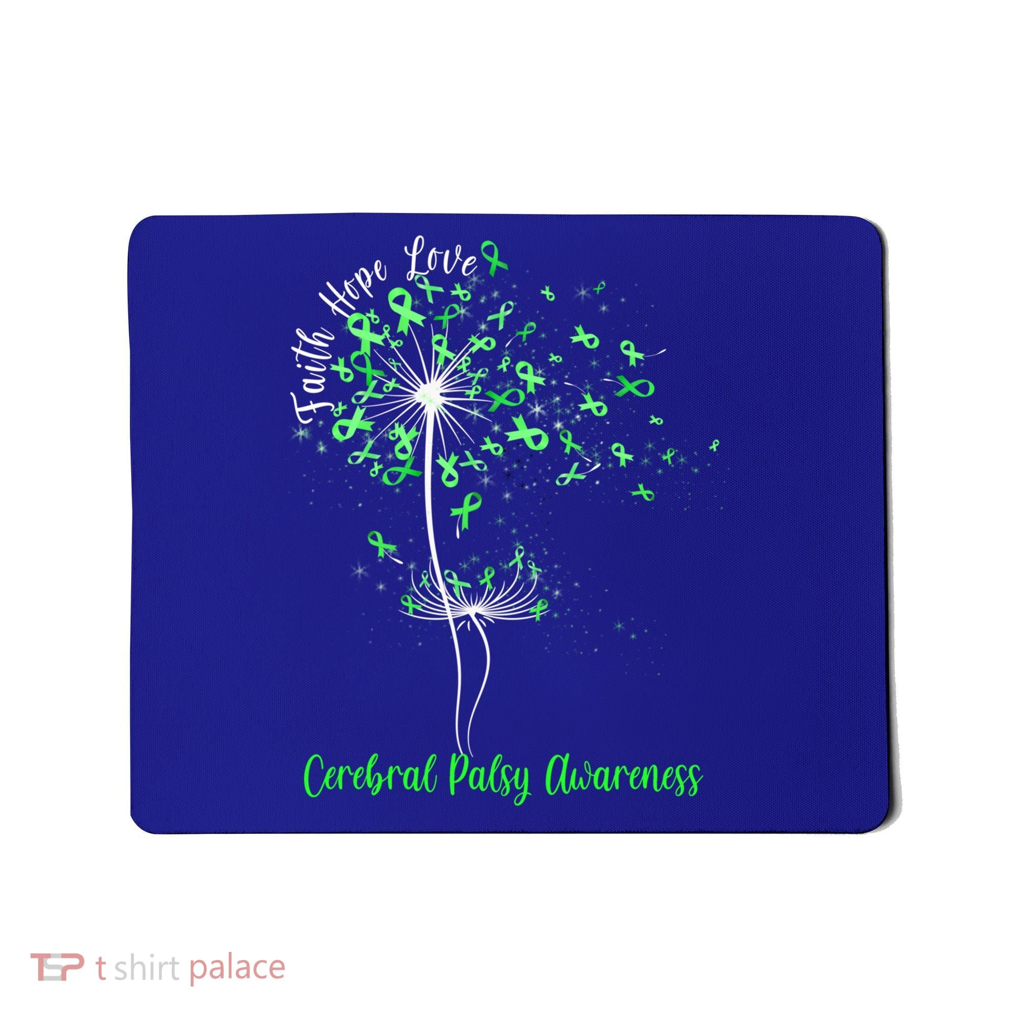 Dandelion Faith Hope Love Cerebral Palsy Awareness Flower Gift Mousepad