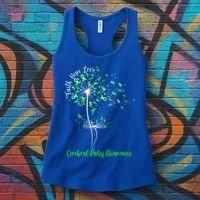 Dandelion Faith Hope Love Cerebral Palsy Awareness Flower Gift Women's Tank Top thumb 3