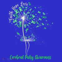 Dandelion Faith Hope Love Cerebral Palsy Awareness Flower Gift Toddler T-Shirt thumb 4