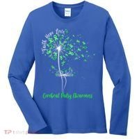 Dandelion Faith Hope Love Cerebral Palsy Awareness Flower Gift Women's Long Sleeve Shirt thumb 0