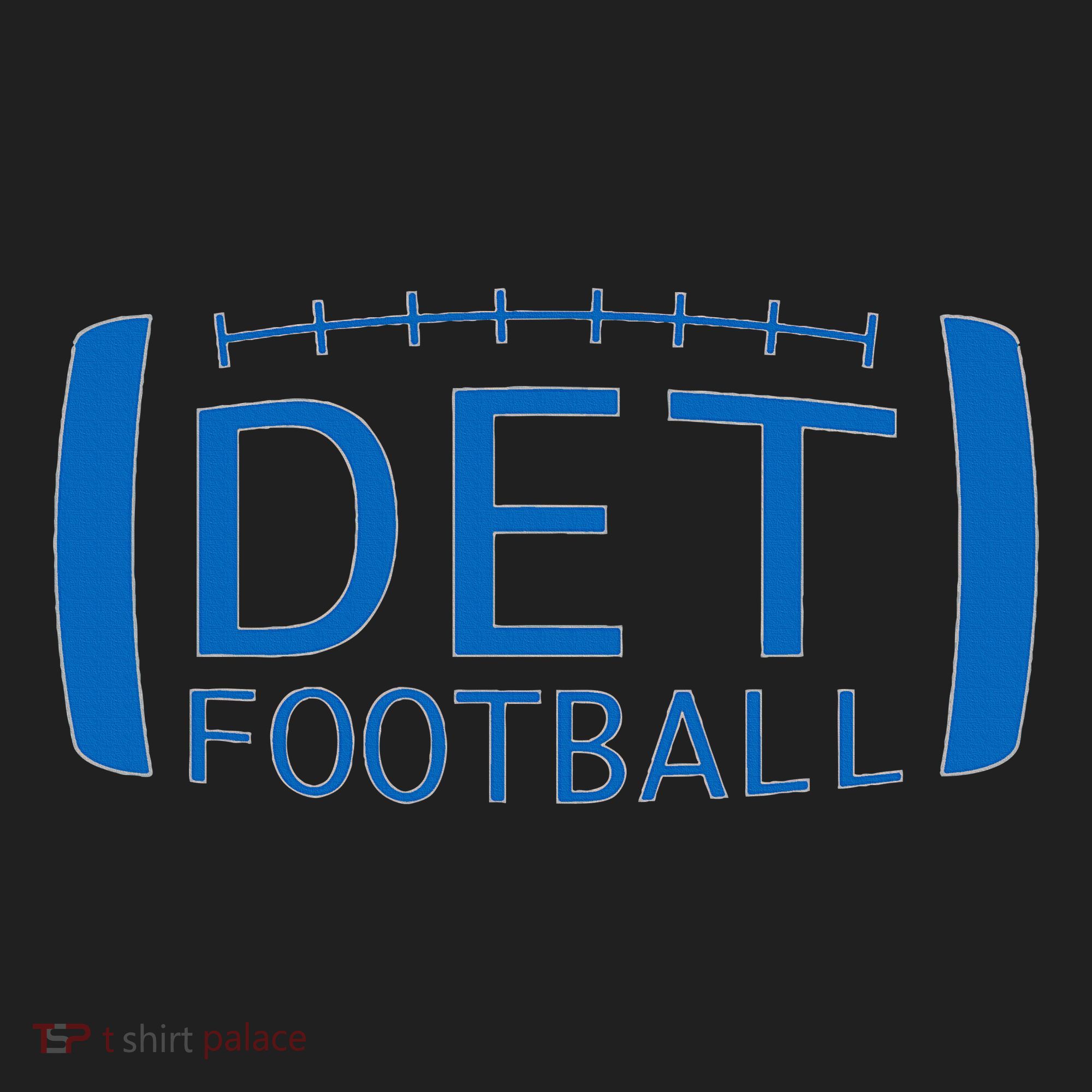 Detroit Football Honolulu Blue & Silver Fan Women's Sweatshirt