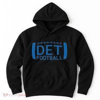 Detroit Football Honolulu Blue & Silver Fan Hoodie thumb 0