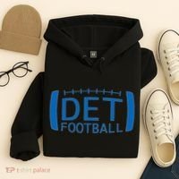 Detroit Football Honolulu Blue & Silver Fan Hoodie thumb 4