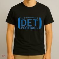 Detroit Football Honolulu Blue & Silver Fan T-Shirt thumb 3