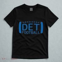 Detroit Football Honolulu Blue & Silver Fan T-Shirt thumb 5