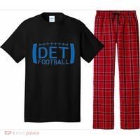 Detroit Football Honolulu Blue & Silver Fan Pajama Set thumb 0