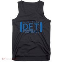 Detroit Football Honolulu Blue & Silver Fan Tank Top thumb 0