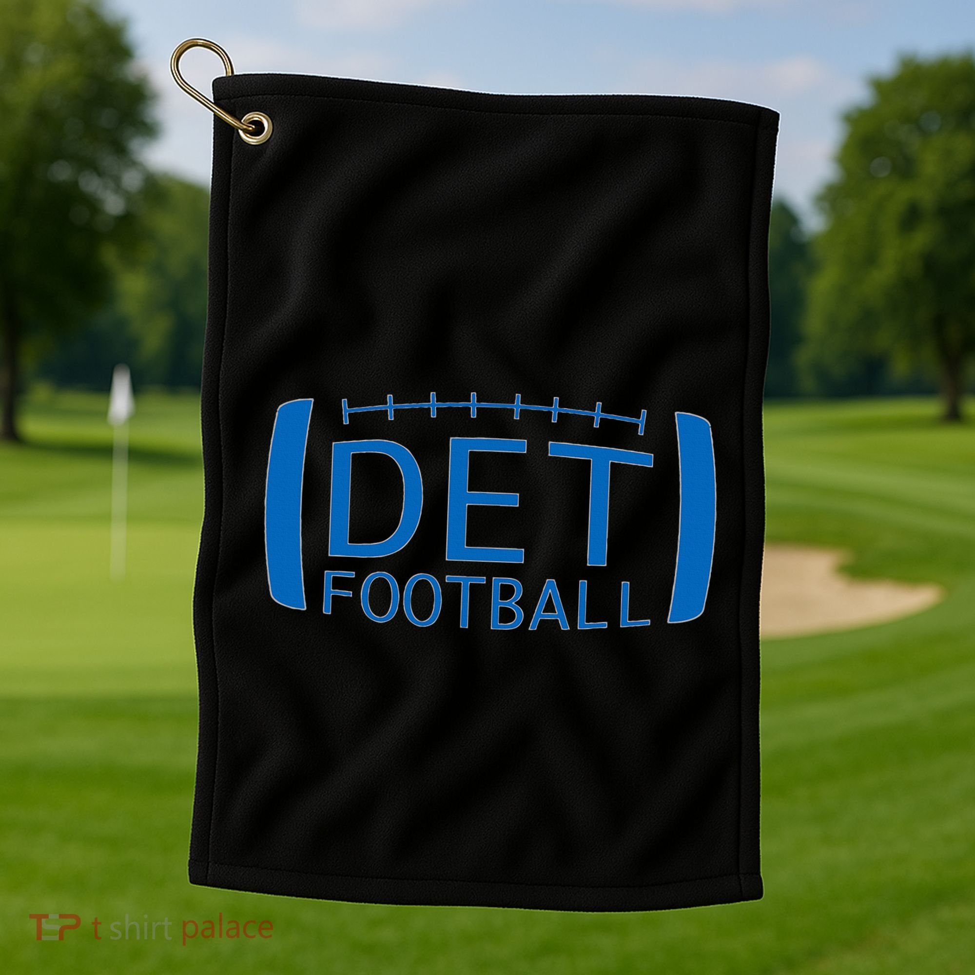 Detroit Football Honolulu Blue & Silver Fan Golf Towel