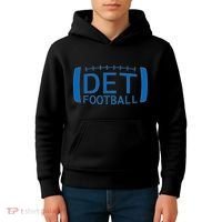 Detroit Football Honolulu Blue & Silver Fan Kids Hoodie thumb 4