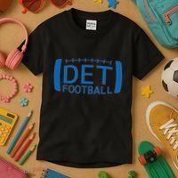 Detroit Football Honolulu Blue & Silver Fan Kids T-Shirt thumb 3