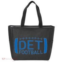 Detroit Football Honolulu Blue & Silver Fan Tote Bag thumb 0