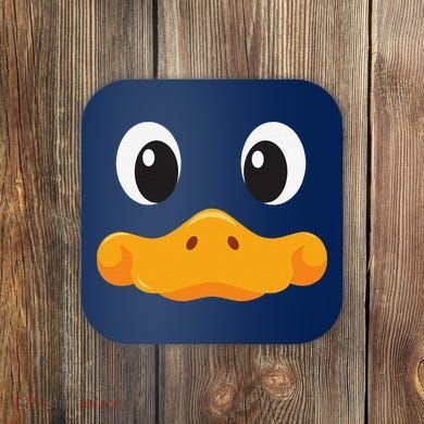 Duck Face Halloween Costume Birthday Idea Cute Funny Coaster