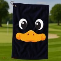 Duck Face Halloween Costume Birthday Idea Cute Funny Golf Towel thumb 1