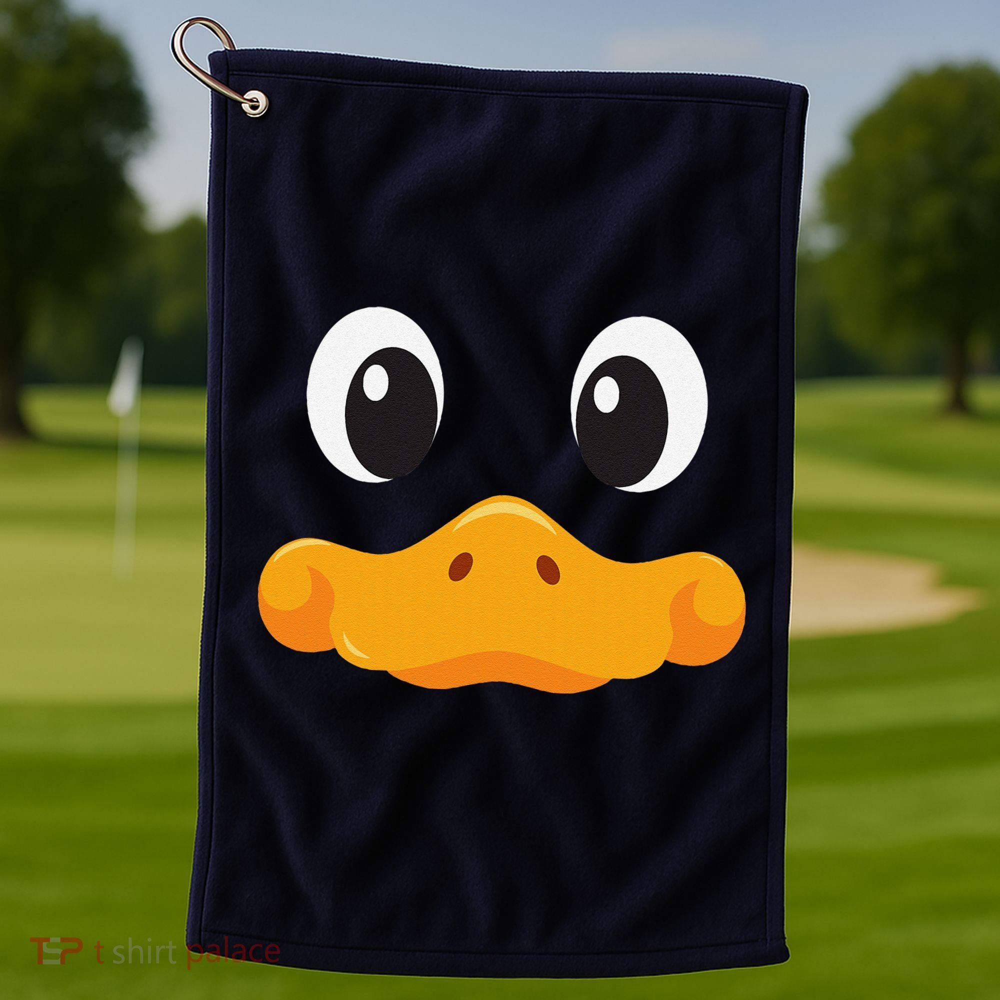 Duck Face Halloween Costume Birthday Idea Cute Funny Golf Towel