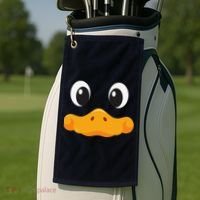 Duck Face Halloween Costume Birthday Idea Cute Funny Golf Towel thumb 2