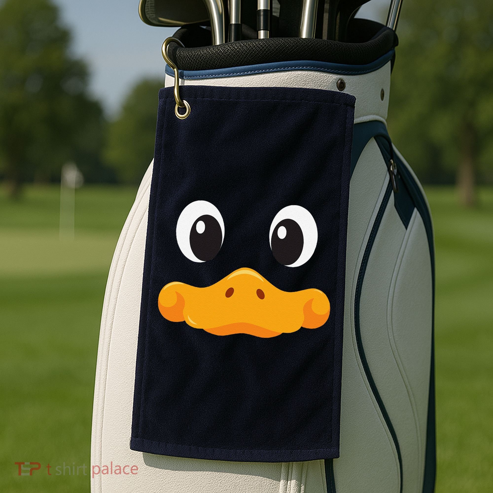 Duck Face Halloween Costume Birthday Idea Cute Funny Golf Towel