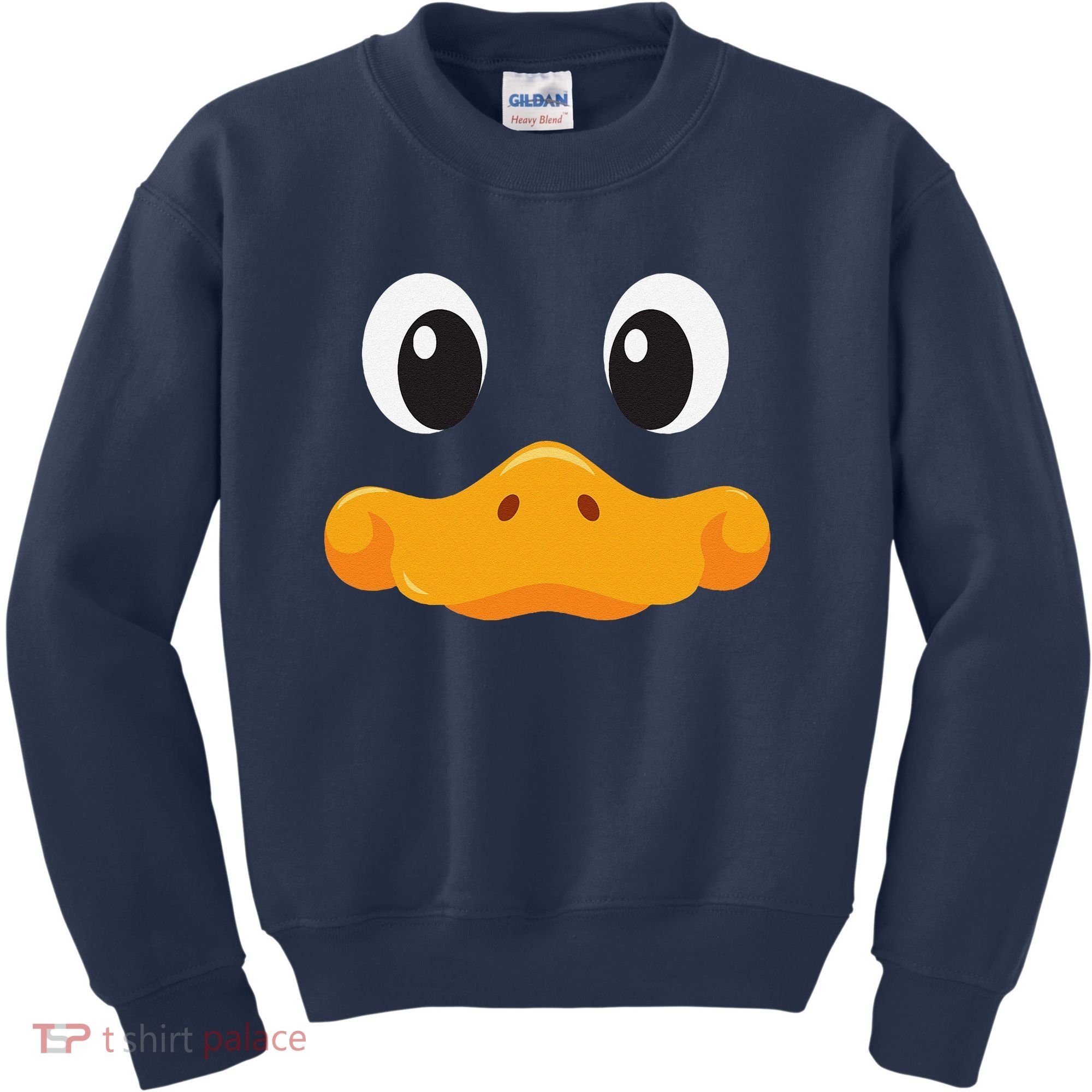 Duck Face Halloween Costume Birthday Idea Cute Funny Kids Sweatshirt