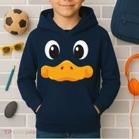 Duck Face Halloween Costume Birthday Idea Cute Funny Kids Hoodie thumb 2