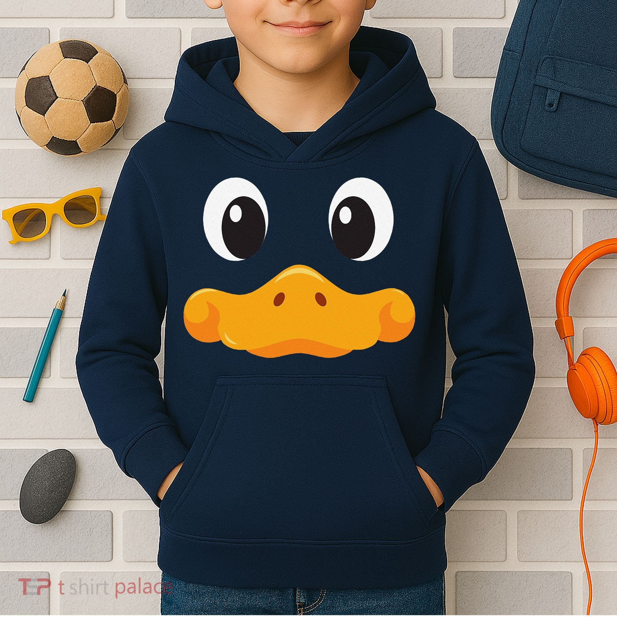 Duck Face Halloween Costume Birthday Idea Cute Funny Kids Hoodie