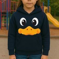 Duck Face Halloween Costume Birthday Idea Cute Funny Kids Hoodie thumb 3