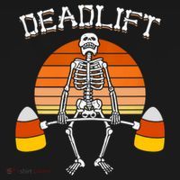 Deadlift Funny Halloween Skeleton Candy Corn Gym Workout Tank Top thumb 6