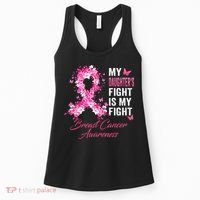Daughter's Fight Is My Fight Breast Cancer Awareness Ribbon Women's Tank Top thumb 0