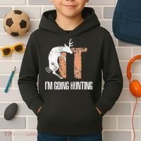 Deer Fuck It I Am Going Hunting Kids Hoodie thumb 2