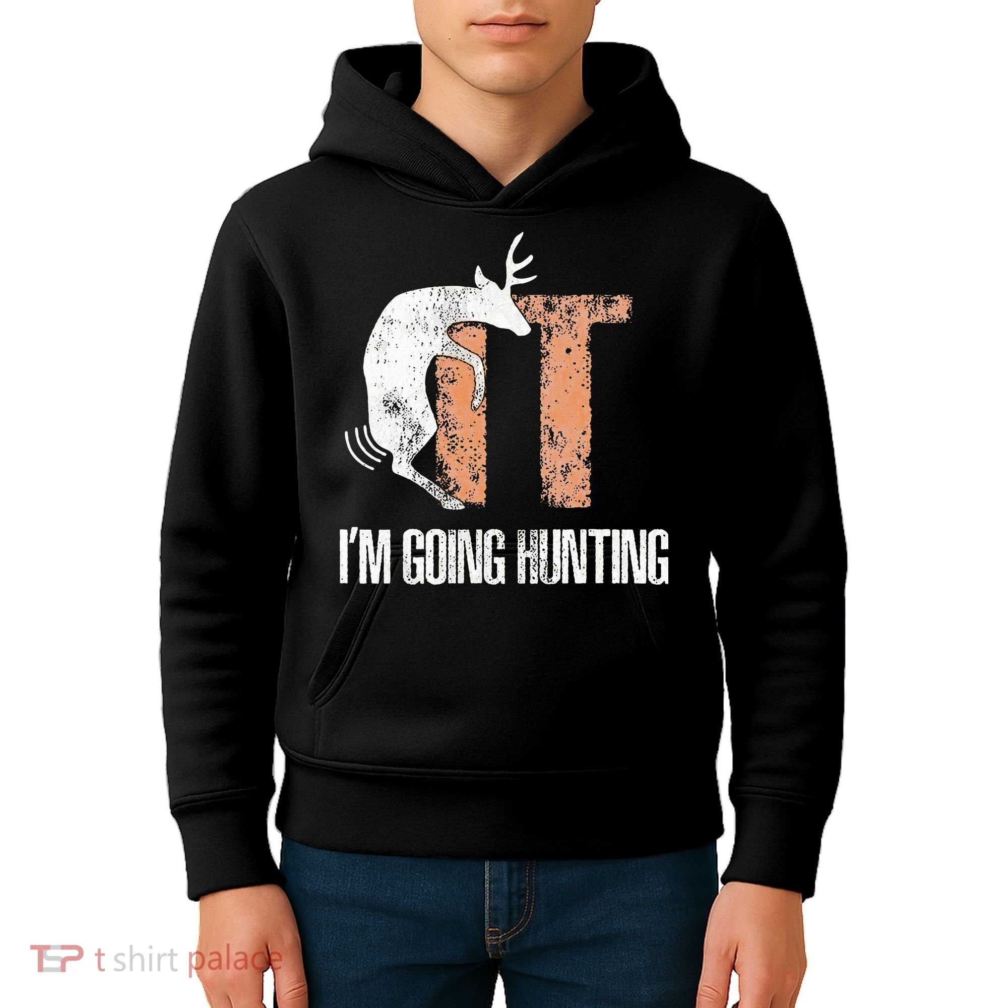 Deer Fuck It I Am Going Hunting Kids Hoodie