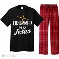 Drummer For Jesus God Drumming Christian Men Pajama Set thumb 0