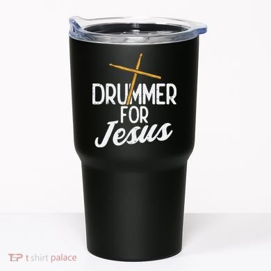 Drummer For Jesus God Drumming Christian Men Tumbler