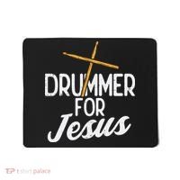 Drummer For Jesus God Drumming Christian Men Mousepad thumb 0
