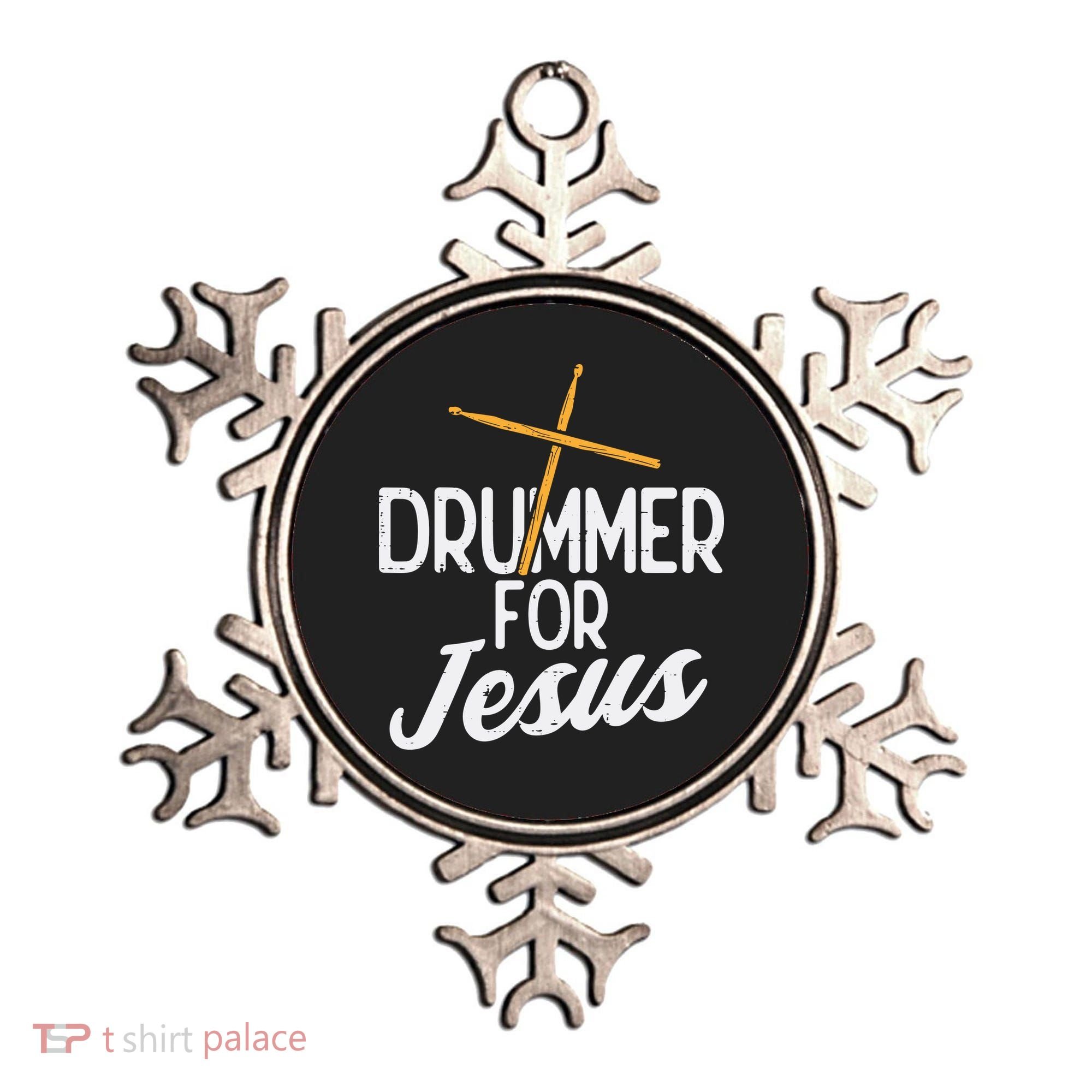 Drummer For Jesus God Drumming Christian Men Ornament