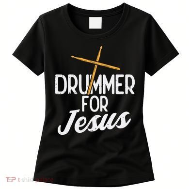 Drummer For Jesus God Drumming Christian Men Women's T-Shirt