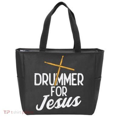 Drummer For Jesus God Drumming Christian Men Tote Bag