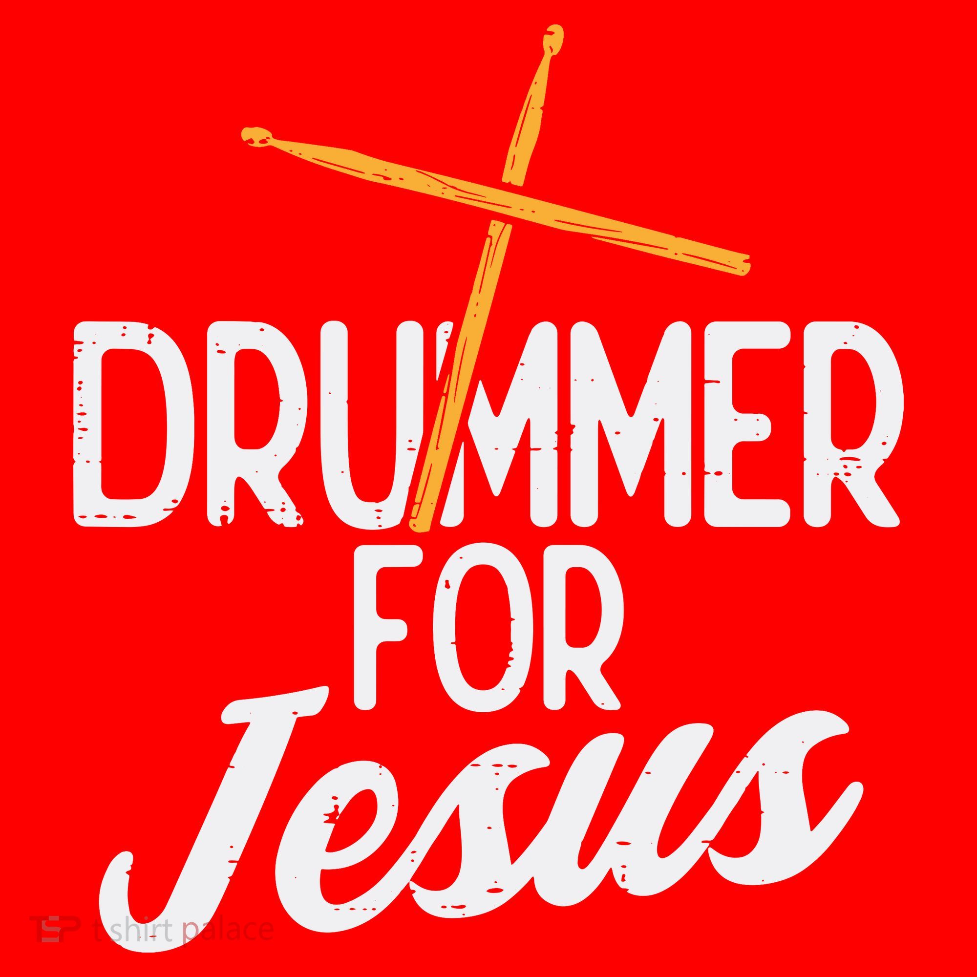 Drummer For Jesus God Drumming Christian Men Santa Hat