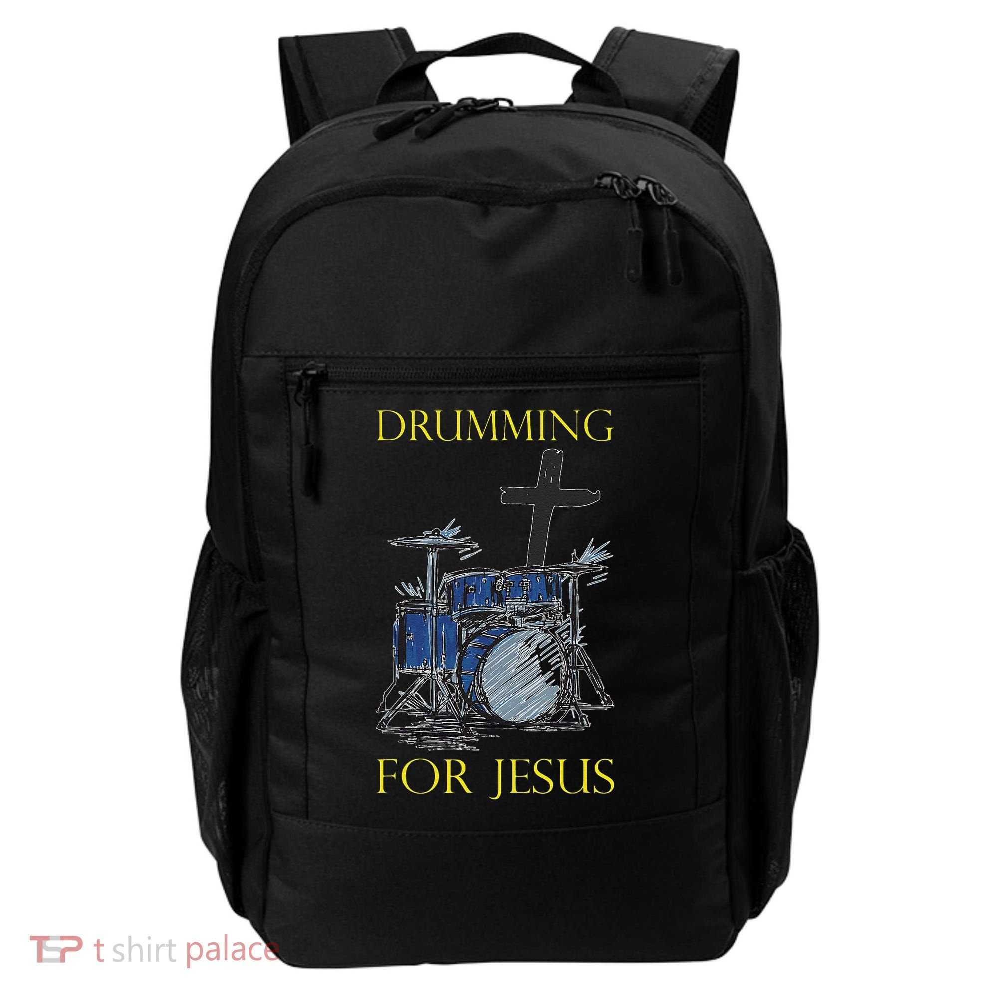 Drumming For Jesus Drummer Drums Backpack