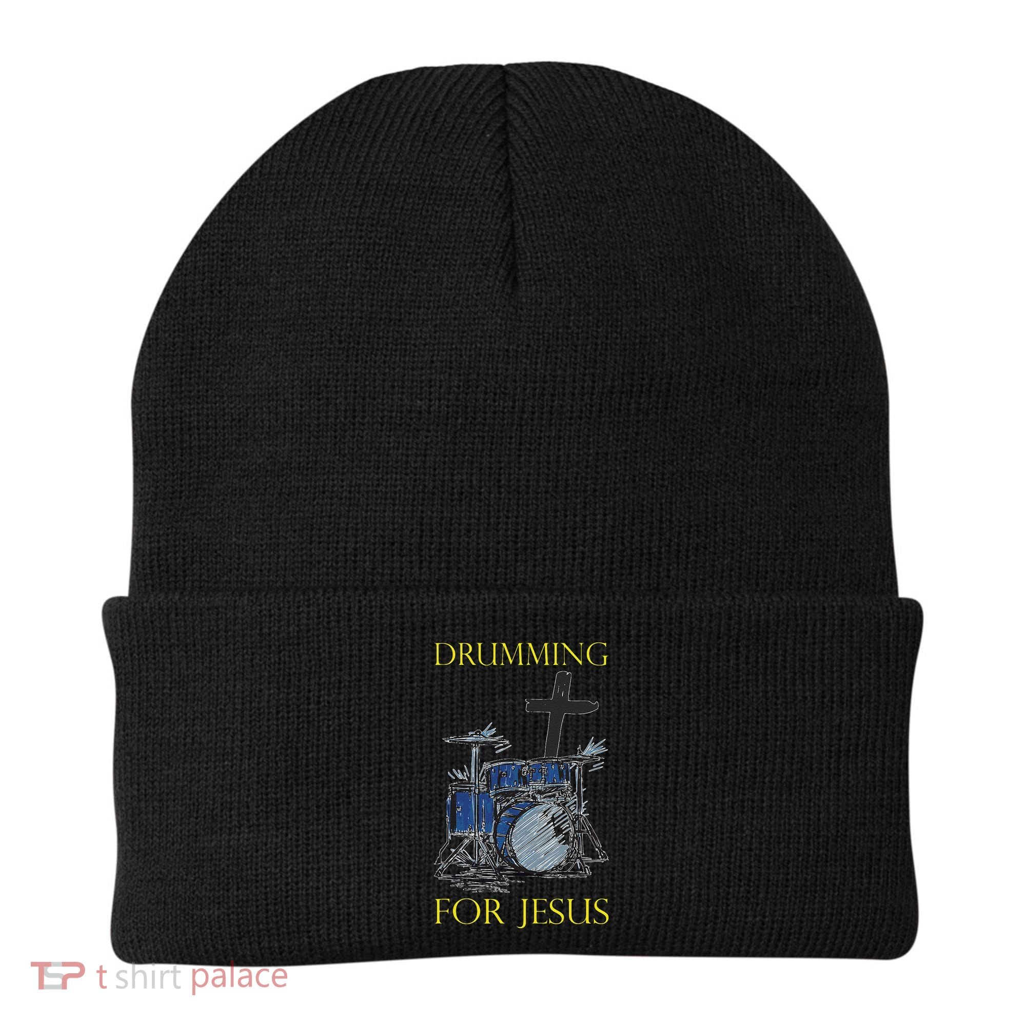 Drumming For Jesus Drummer Drums Beanie