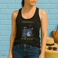 Drumming For Jesus Drummer Drums Women's Tank Top thumb 2