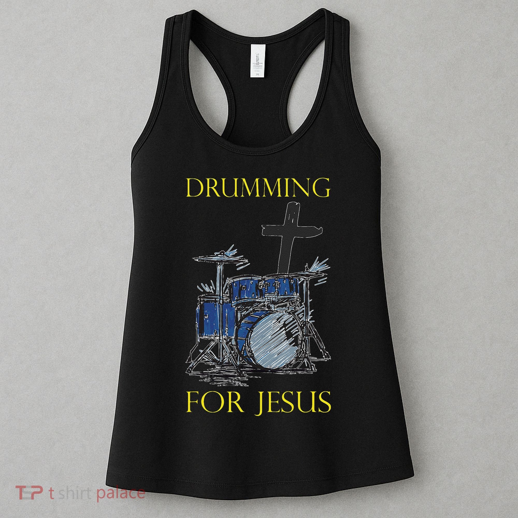 Drumming For Jesus Drummer Drums Women's Tank Top