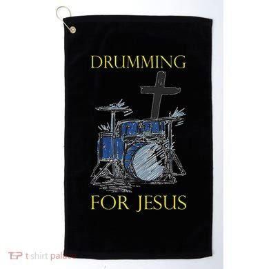 Drumming For Jesus Drummer Drums Golf Towel