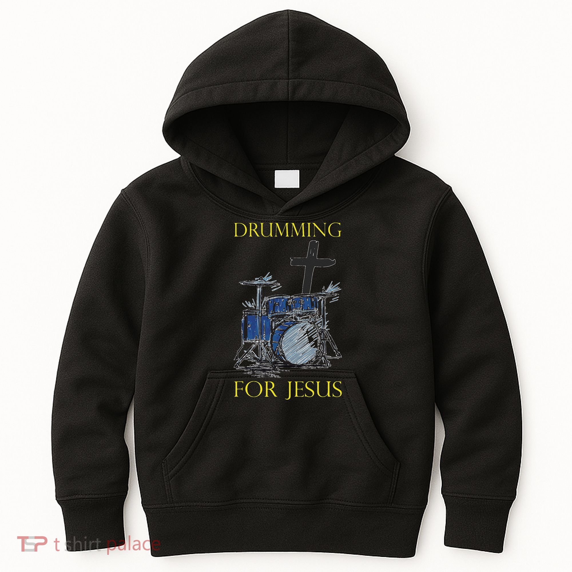 Drumming For Jesus Drummer Drums Kids Hoodie