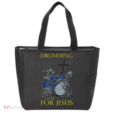 Drumming For Jesus Drummer Drums Tote Bag