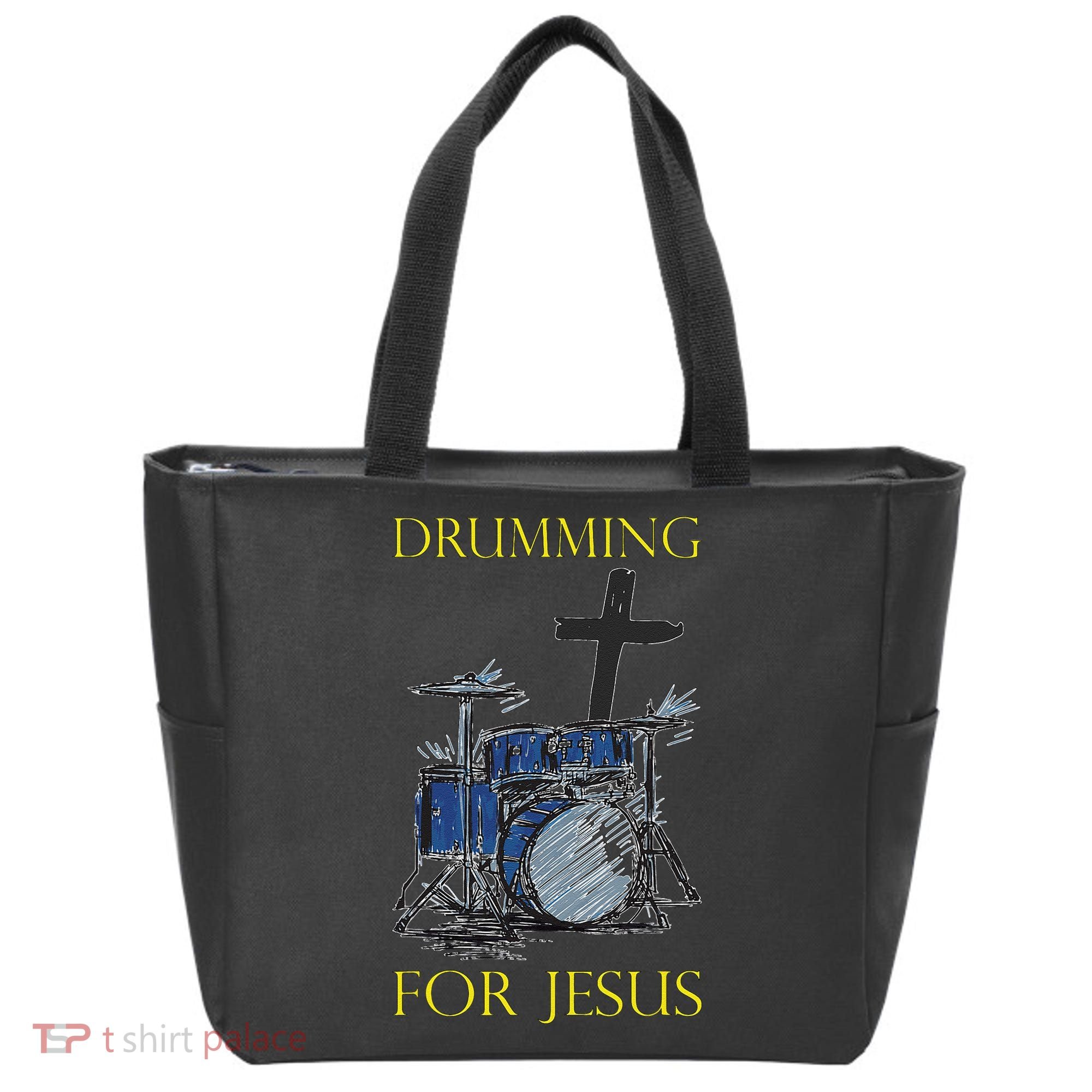 Drumming For Jesus Drummer Drums Tote Bag