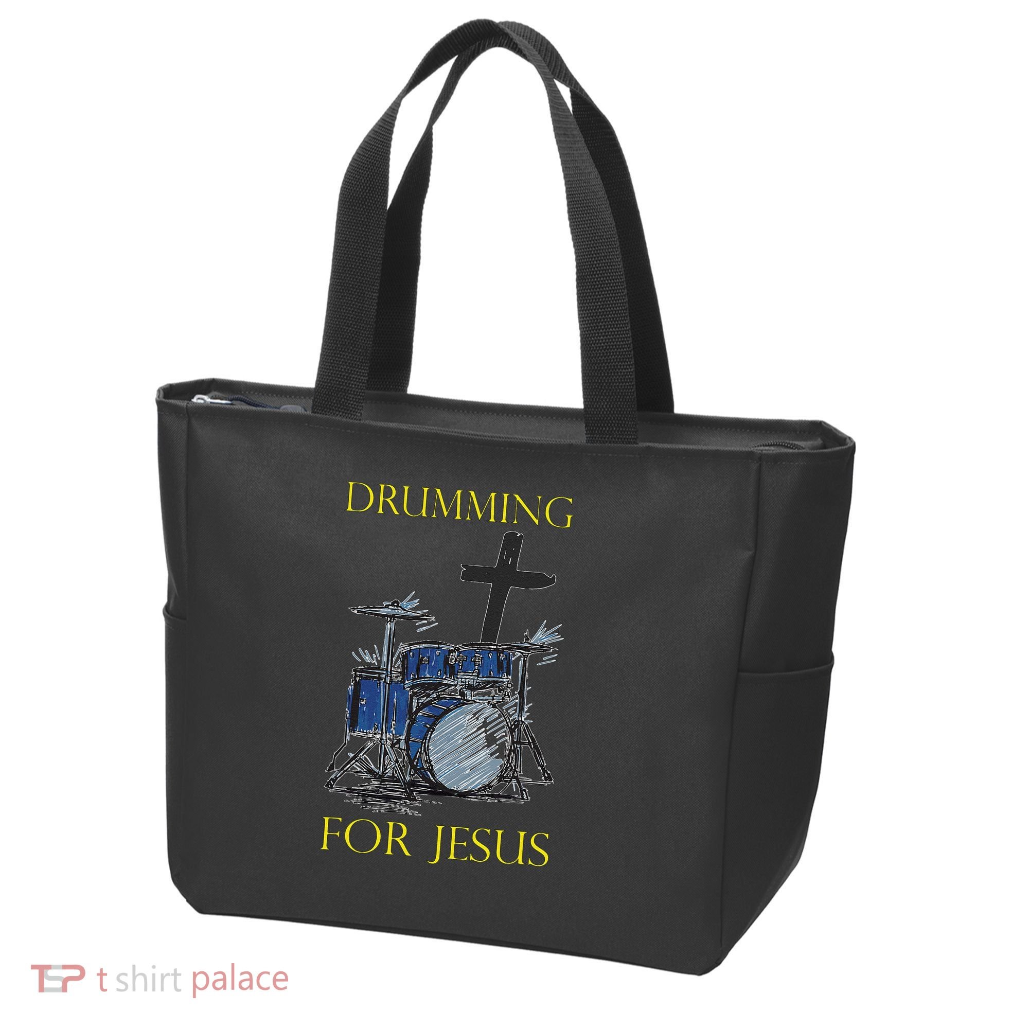 Drumming For Jesus Drummer Drums Tote Bag