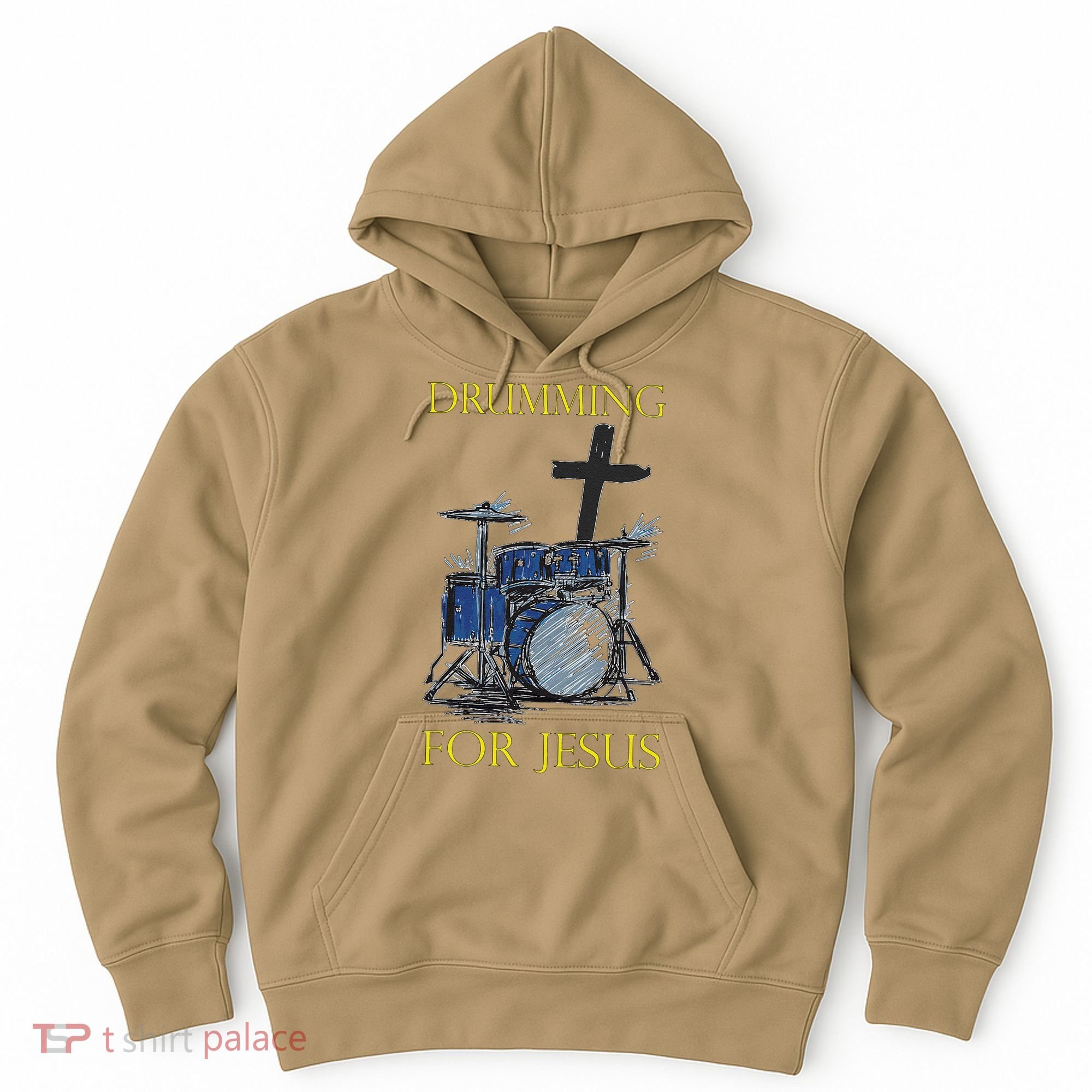 Drumming For Jesus Drummer Drums Hoodie
