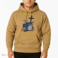 Drumming For Jesus Drummer Drums Hoodie thumb 2